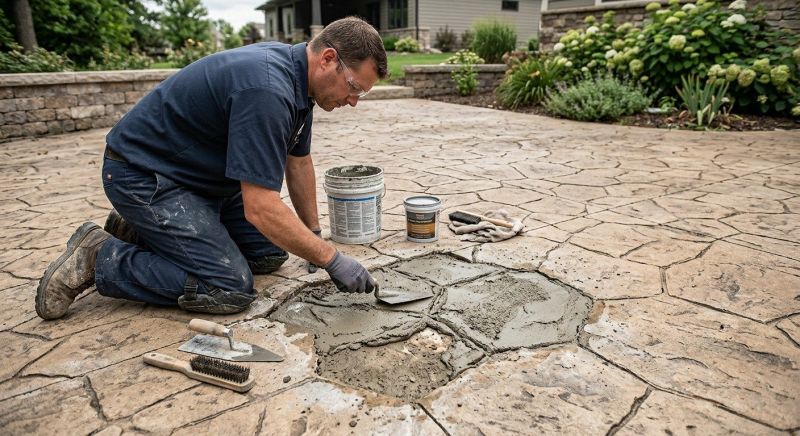 Decorative Concrete Repair in Jackson, MI