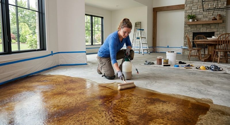 Garage Concrete Finishing in Fort Worth, TX